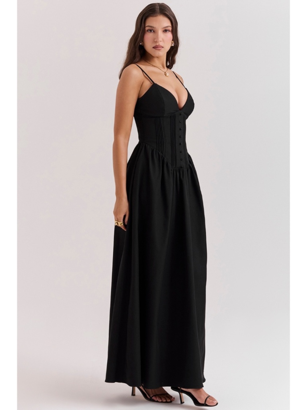 NEW House of CB Lova Dress Black Large - Picture 8 of 15